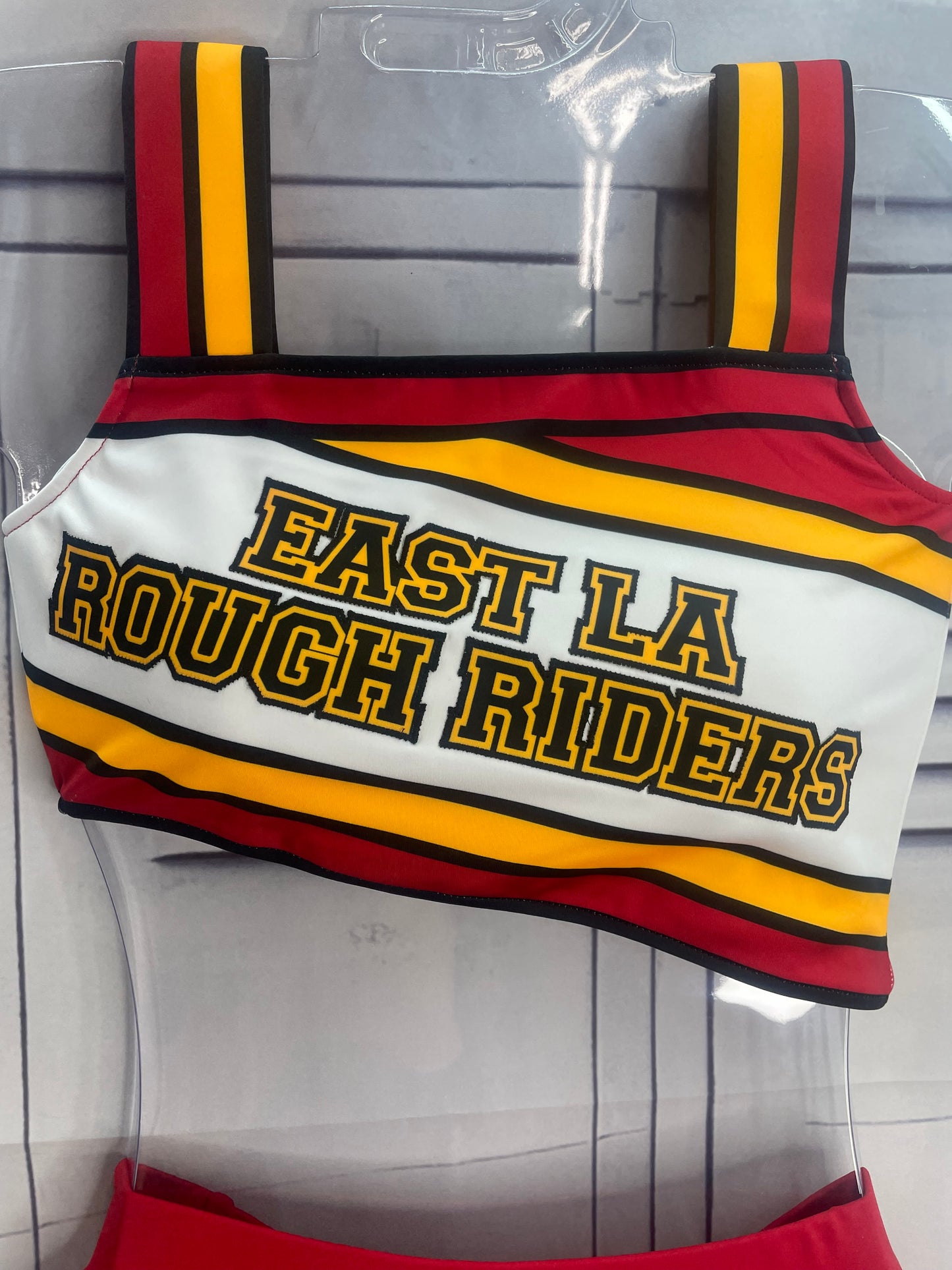 East LA rough riders cheer uniform