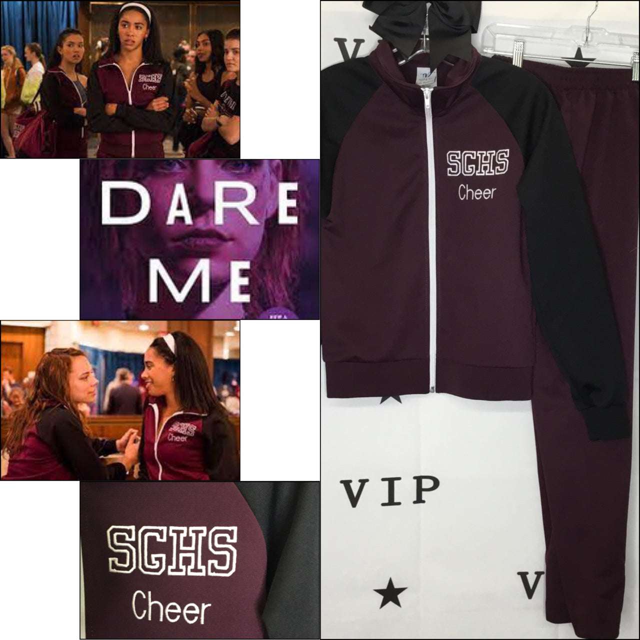 Dare me cheerleading TV show real set uniform Netflix