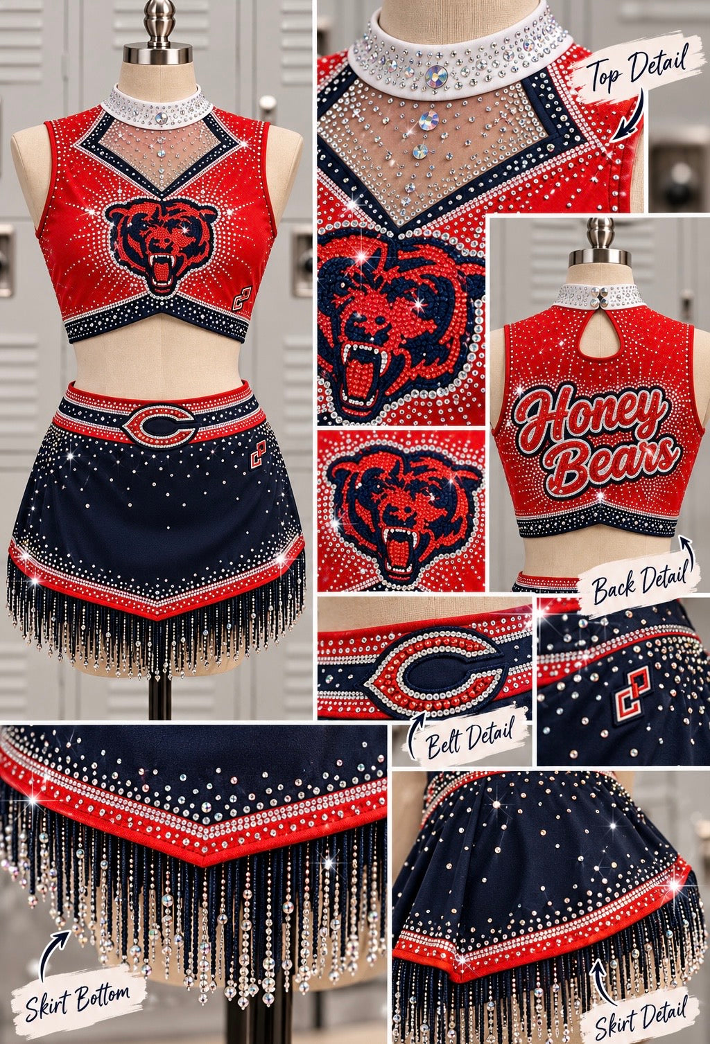 NFL Chicago Bears embellished PRE ORDER
