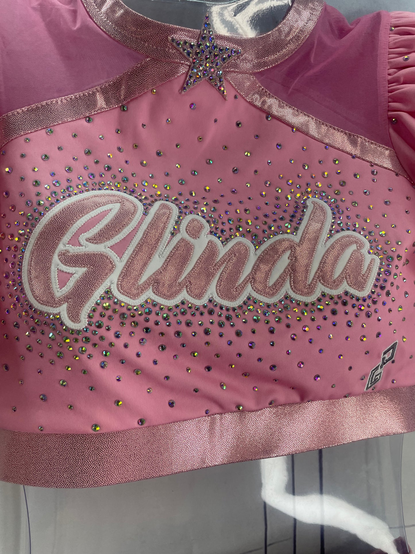 Glinda inspired cheer uniform