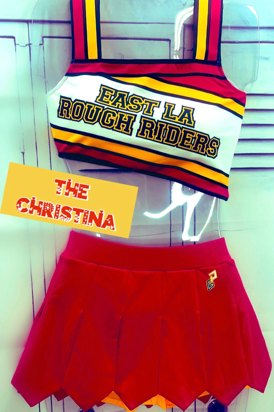 East LA rough riders cheer uniform