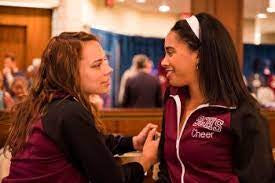 Dare me cheerleading TV show real set uniform Netflix