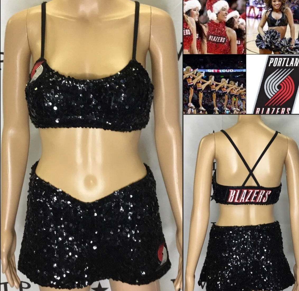 Portland trailblazers pro real cheer dance uniform