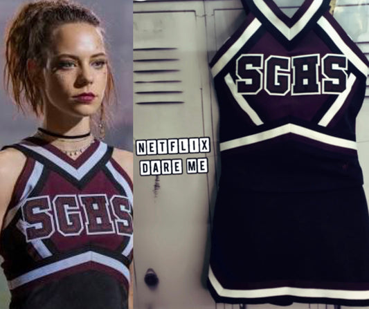 Dare me cheerleading TV show real set uniform Netflix
