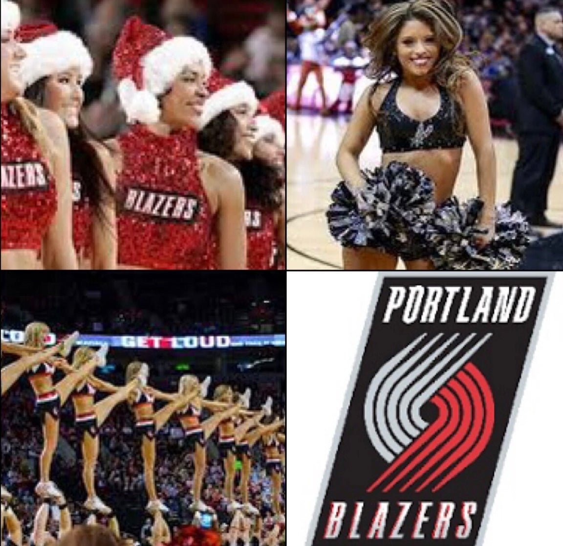 Portland trailblazers pro real cheer dance uniform