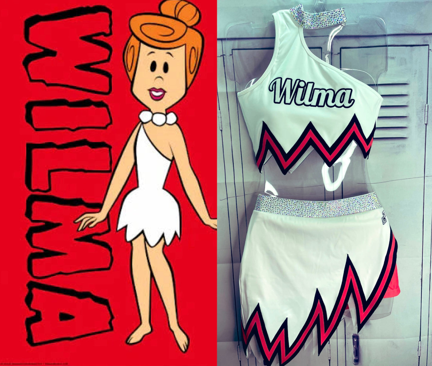 Flintstones WILMA cheer uniform