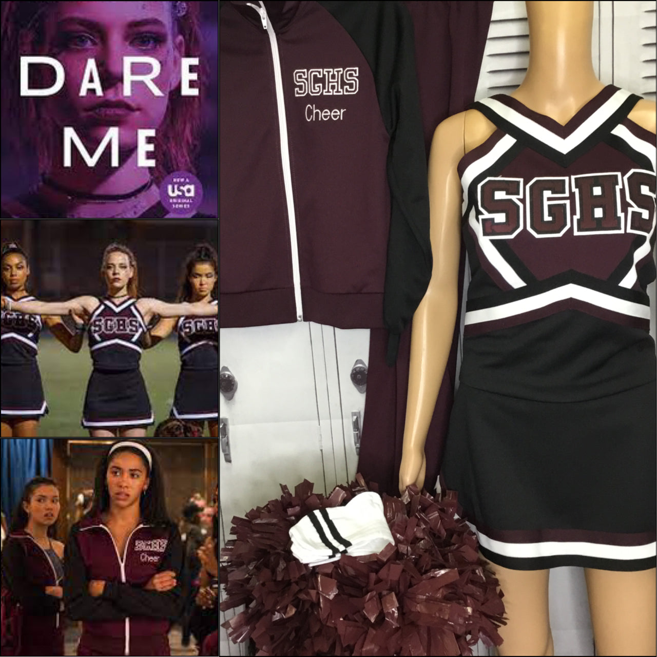 Dare me cheerleading TV show real set uniform & jersey