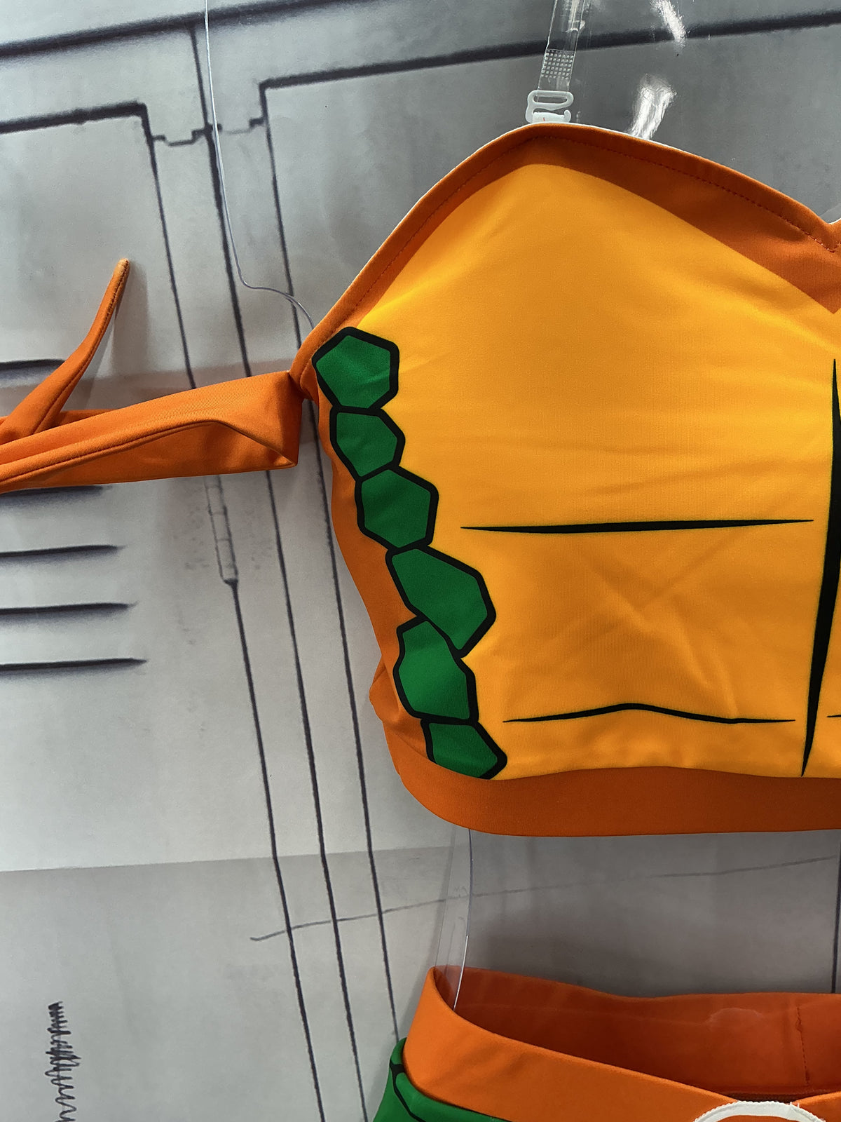 Ninja turtles cheerleader Michelangelo