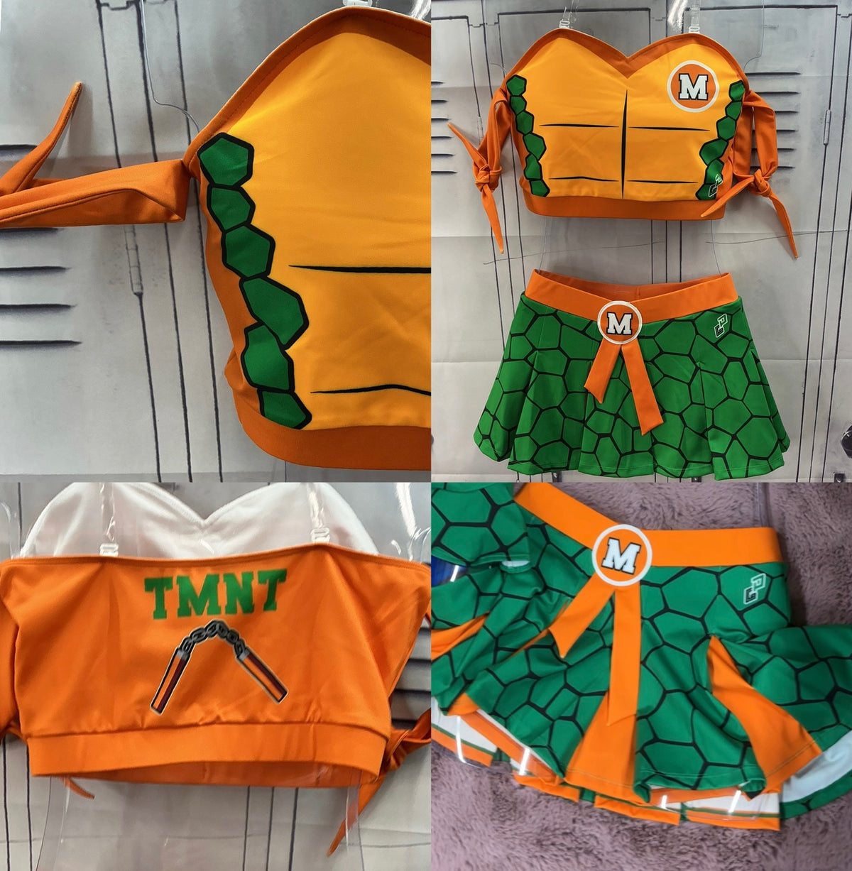 Ninja turtles cheerleader Michelangelo