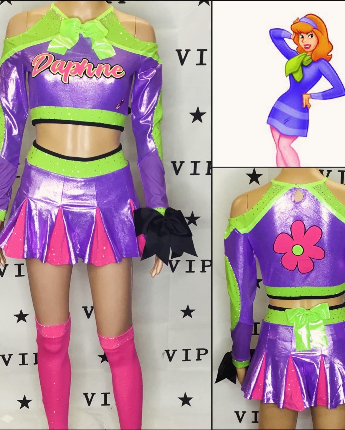 Daphne scooby doo cheer inspired uniform