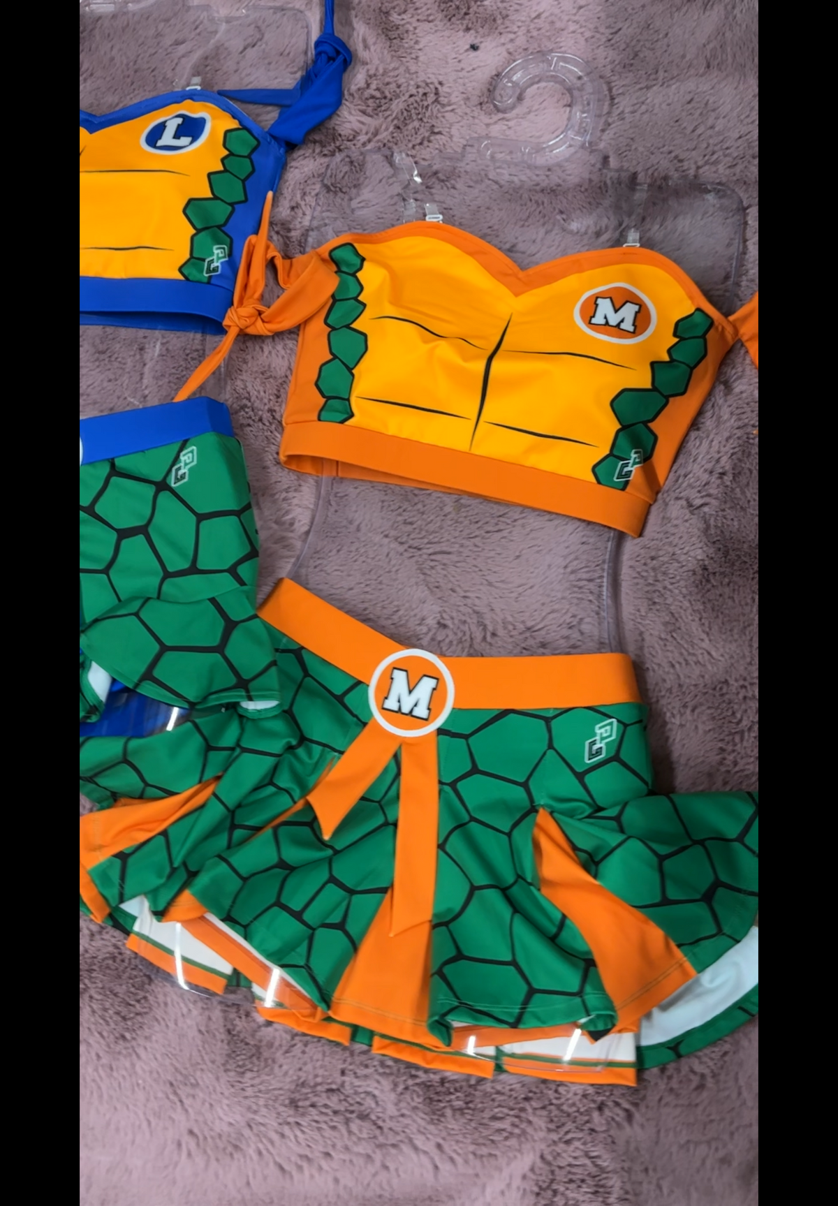 Ninja turtles cheerleader Michelangelo