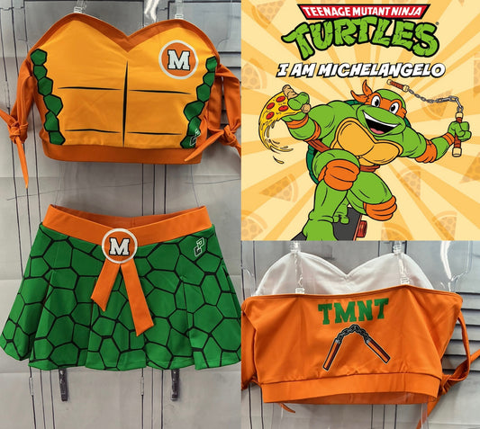 Ninja turtles cheerleader Michelangelo