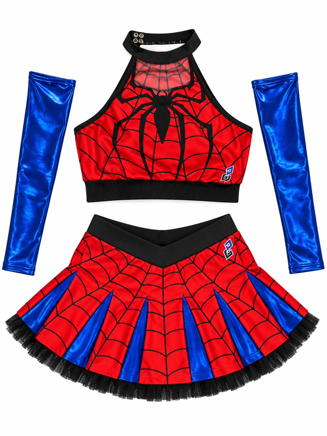 Spiderman cheerleading theme uniform