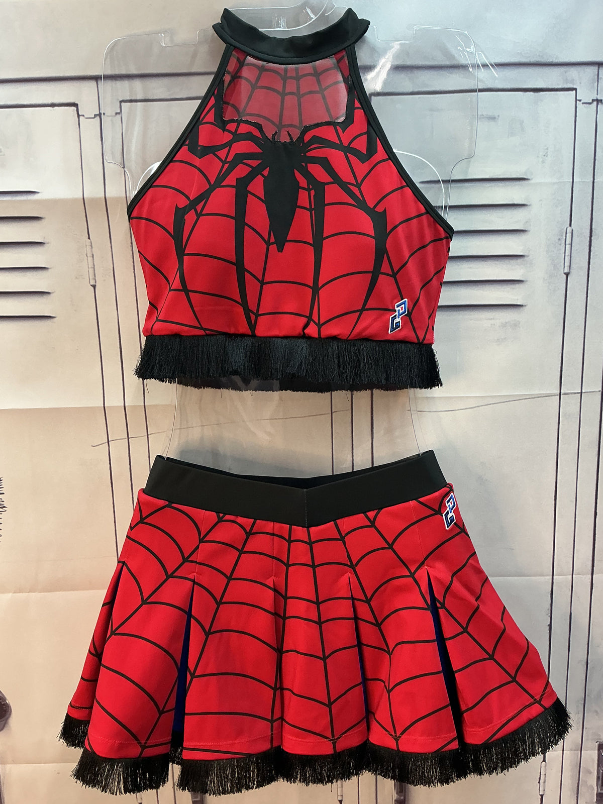 Spiderman cheerleading theme uniform
