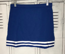 Royal blue classic straight cheer skirt adult L