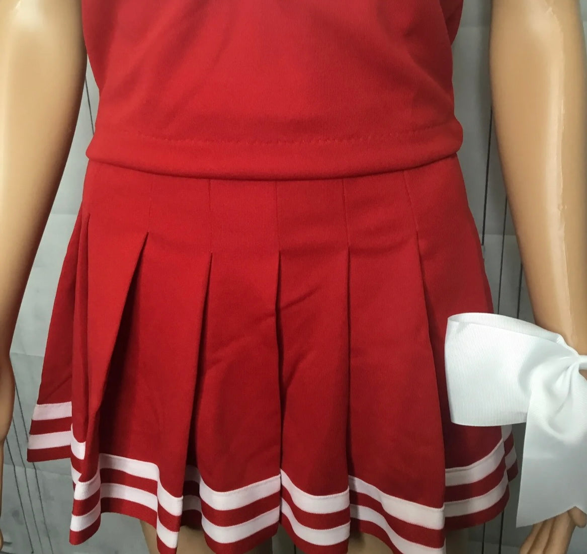 Plain red cheerleading uniform classic