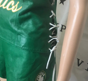 Real leather Celtics event uniform